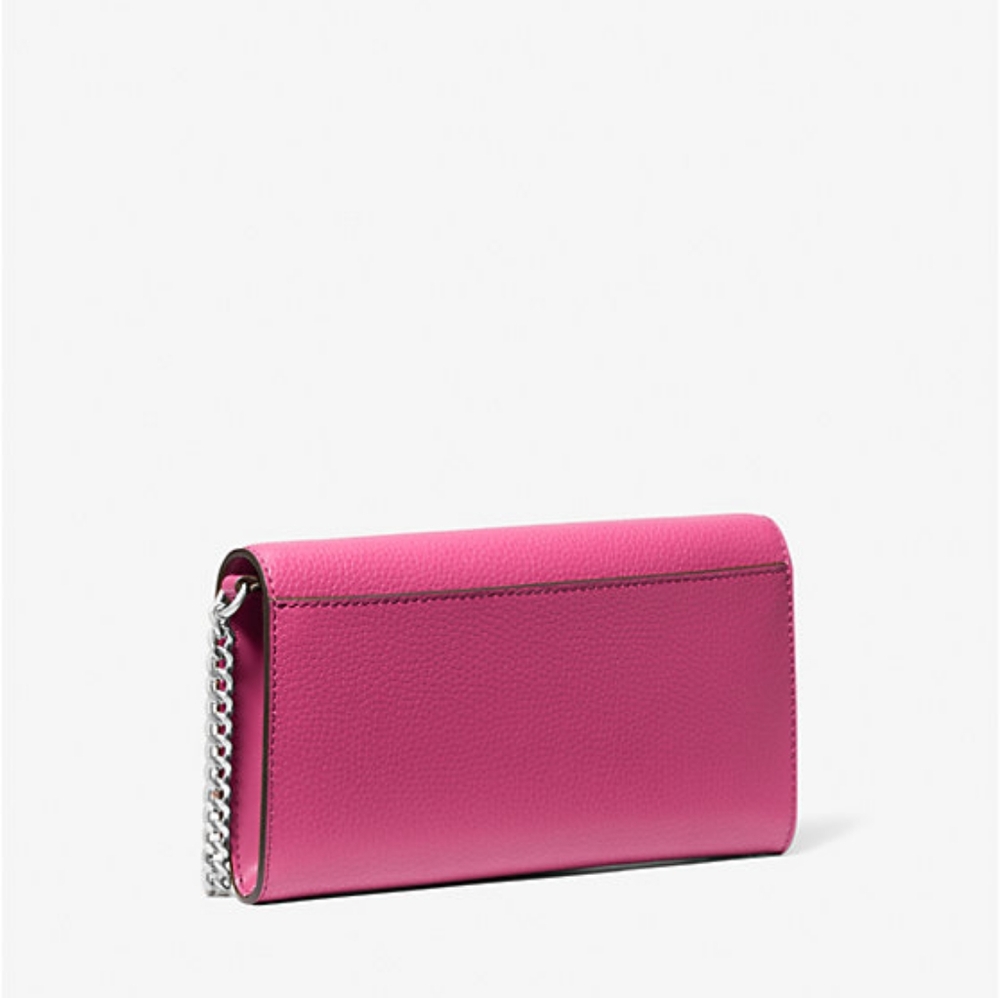 Michael Kors Carson Large Pebbled Leather Convertible Crossbody Bag (Dragonfruit - Picture 10 of 11